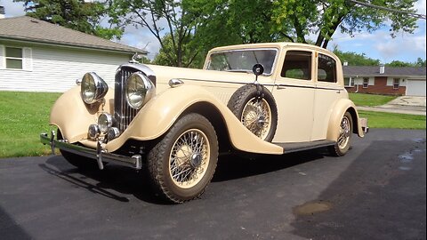 1936 Bentley Derby 4 ¼ Litre in Beige & Ride on My Car Story with Lou Costabile