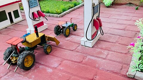 diy tractor mini petrol pump machine science project part #3 ｜ @CreativeTractor ｜ @KeepVilla