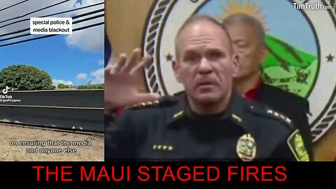 the Maui staged fires