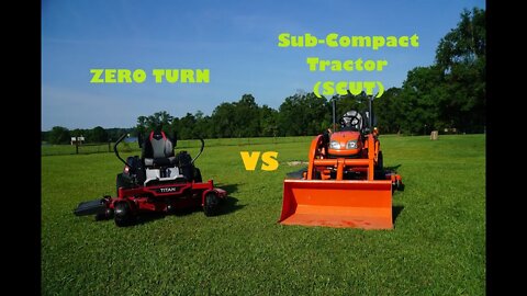Toro Zero Turn vs Kubota BX Sub-Compact Tractor (SCUT)