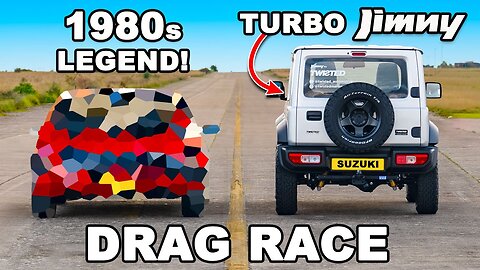 Turbocharged Jimny v 1980s legend: DRAG RACE