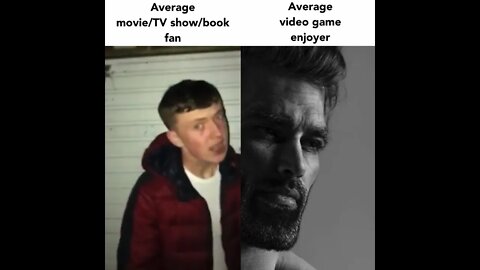 Average movie fan vs average video game enjoyer