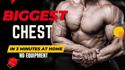 The best chest workout at home without equipment