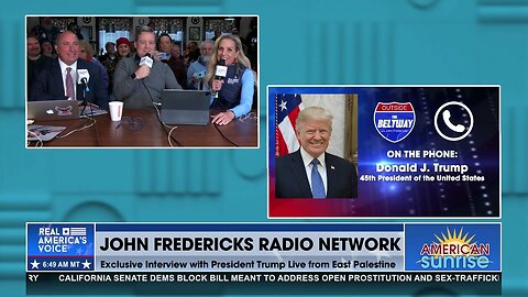 President Trump On Call With Fredericks, Ed & Karyn In East Palestine Town Hall