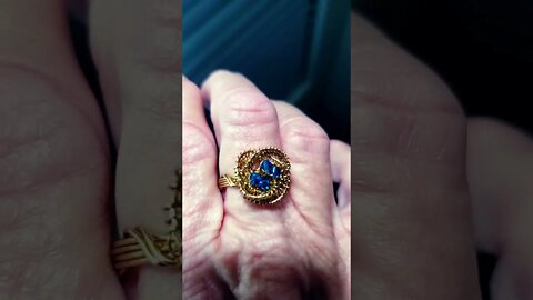 blue rose ring