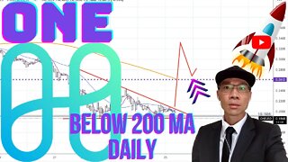 Harmony ($ONE) - Trading Below 200 MA Daily. More Downside Correction? Wait for Strength! 📉📉