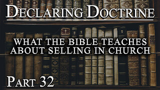 What the Bible Teaches about Selling in Church (Part 32) Pastor Roger Jimenez