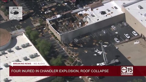 Four injured in explosion, roof collapse at Chandler business