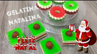 Especial de Natal 12 - Gelatinas Natalinas - Gelatina em Camadas