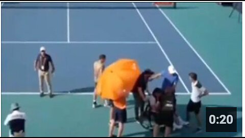 Tennis star Arthur Cazaux FAINTS at Miami Open and is taken off in court in a wheelchair