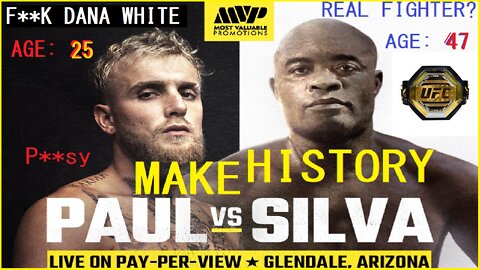 The Fight Dana White said Will Never Happen! - Jake Paul vs Anderson Silva (Boxing Highlights)