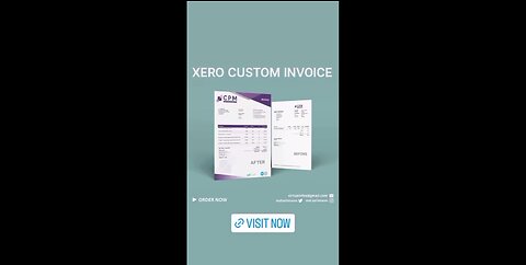 Xero template | Xero invoice template | Xero custom docx