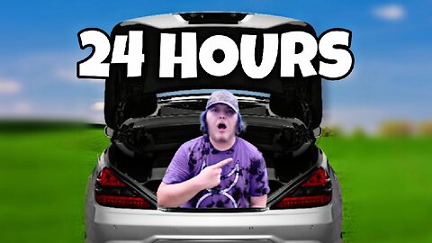I Spent 24 HOURS In My TRUNK