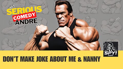 Arnold Schwarzenegger grabs Andre by the balls for stupid Joke!