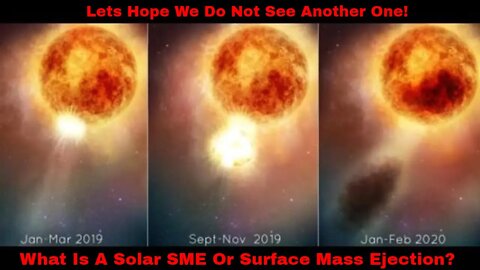 What Is A Solar SME Or Surface Mass Ejection?
