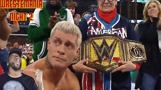 CODY FINISHES HIS STORY | WRESTLEMANIA NIGHT 2 REACTION