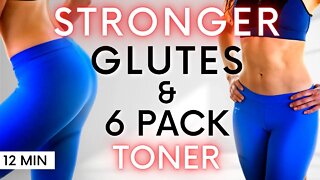 Abs & Glutes Belly Booty Blast Workout, for Building Muscles & Weight Loss