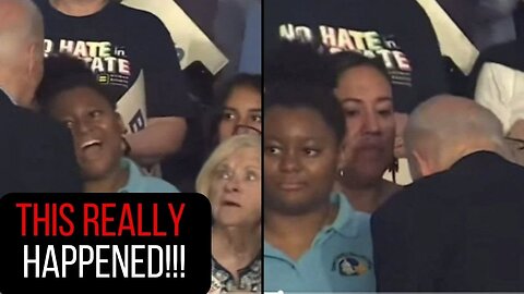 BIDEN IGNORES and Embarrasses Black WOMAN who ask for SELFIE!!!