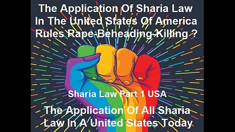 Sharia Law In The USA And The Application Of All Sharia Law In United States Today