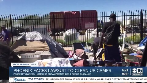 Phoenix faces lawsuit to clean up homeless camps