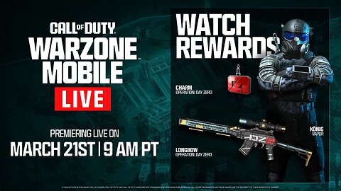 The Warzone mobile Release Day watch rewards