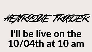 live I'll be live on the 10/04th at 10 am