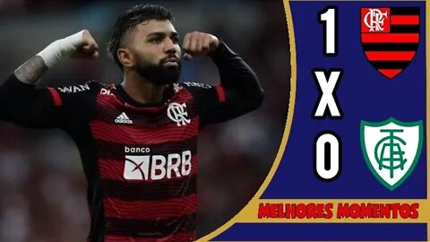 Flamengo 1 x 0 América-MG - GABIGOL! Melhores Momentos | Brasileirão 2022