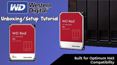 Western Digital WD Red NAS 4TB HDD Internal Harddrive Unboxing & Setup Tutorial