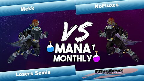 Mana Monthly 7 - Mekk (Ganondorf) vs NoFluxes (Ganondorf) Smash Melee Tournament