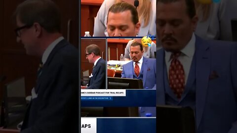 Johnny Depp Falls Asleep During his Lawyers Opening Statements 😂 #johnnydepp #amberheard