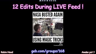 NASA Busted Again, with 12 Edits During LIVE Feed !