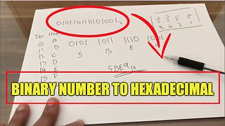 How To CONVERT a Binary Number to Hexadecimal - Basic Tutorial | New