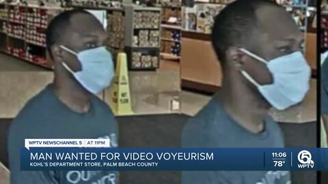 Man wanted for video voyeurism at department store near West Palm Beach