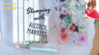 STAMPING ON POLYMER CLAY WITH ALCOHOL MARKERS!