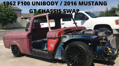 1962 FORD F100 UNIBODY || 2016 MUSTANG CHASSIS SWAP || FactoryFresh