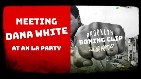 BOXING CLIP - MEETING DANA WHITE AT L.A. PARTY