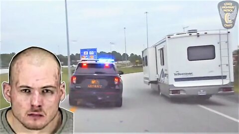 Police Chase Stolen RV. Ohio Highway State Patrol. June 02-2021