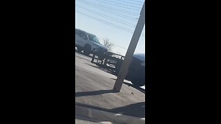 Forklift Falls Off Truck