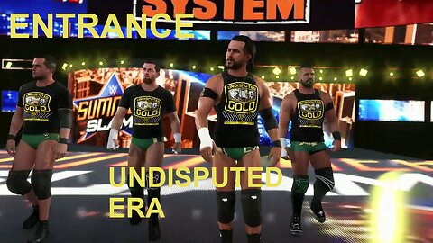 WWE 2K23 4 Men Entrance Undisputed Era (Cole, Fish, O'Reilly, Strong) w/ Custom Music and Titantron