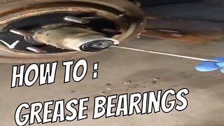 How to grease trailer bearings