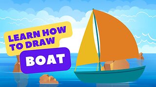 How to Draw a Boat | Easy Kids Drawing | Kids Art Tutorial