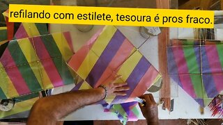 Refilando pipa com Estilete, tesoura é pros fraco.