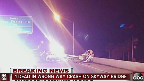 SB lanes blocked after fatal wrong-way crash on Skyway Bridge