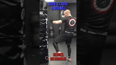 Heroes Training Center | Kickboxing & MMA "How To Double Up" Hook & Cross & Round 1 | #Shorts