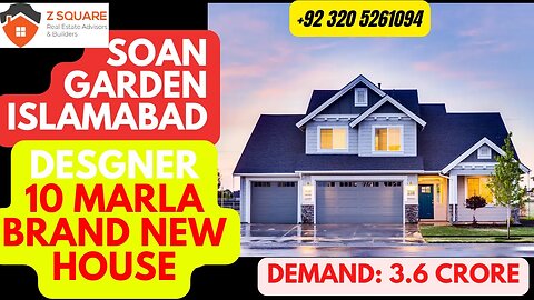 Designer 10 Marla Luxurious Home in Soan Garden, Islamabad House Tour Price 3.6 Crore
