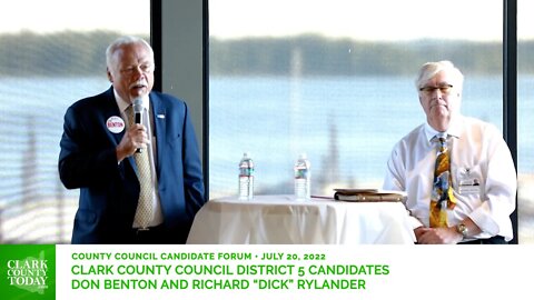 CC Council Candidate Forum Distrct 5 Don Benton Dick Rylander