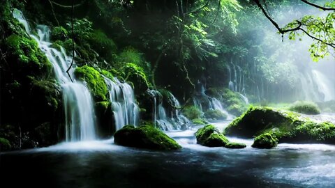 Waterfall melody. Pure sound of nature. Relieve stress