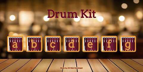 Drum-kit web using HTML, CSS, JAVASCRIPT
