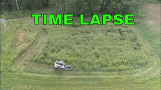 Skid Steer bush hogging awesome time lapse