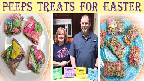 2 PEEPS Treats for Easter or Springtime | Peeps Rice Krispie Treats | Peeps Blondies